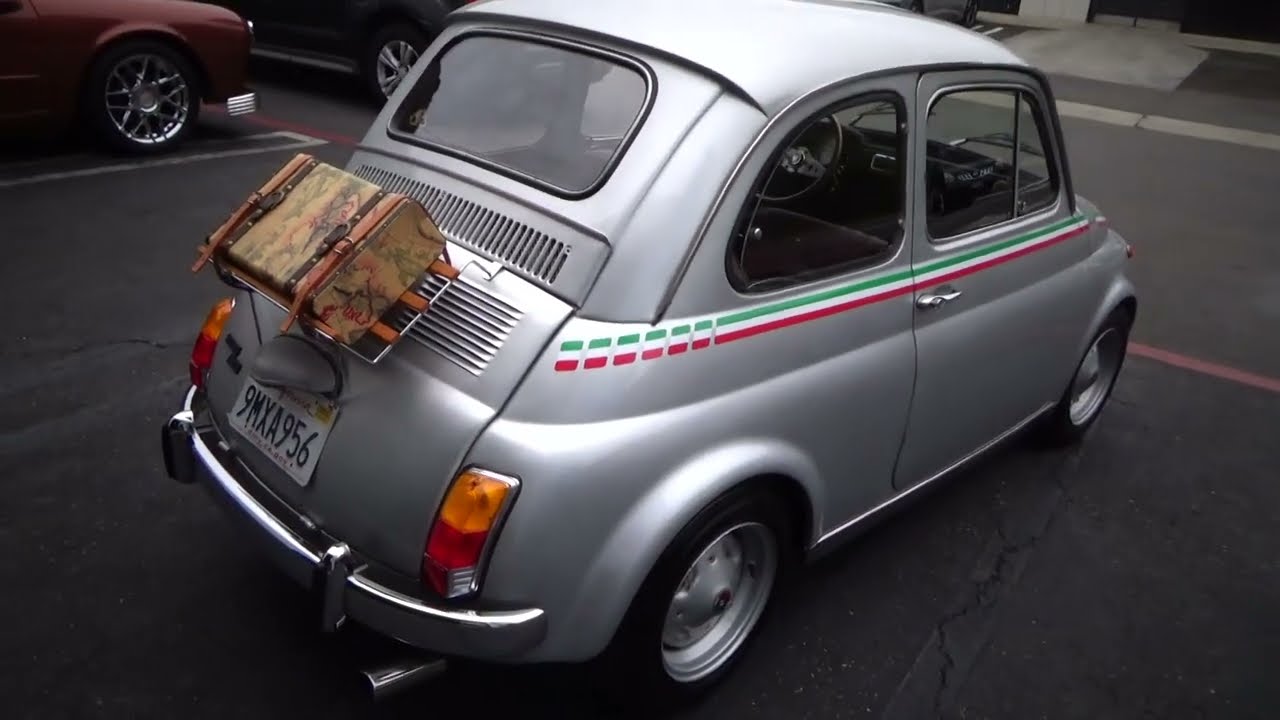 1969 Fiat 500 Francis Lombardi edition test drive at Laguna Classic Cars
