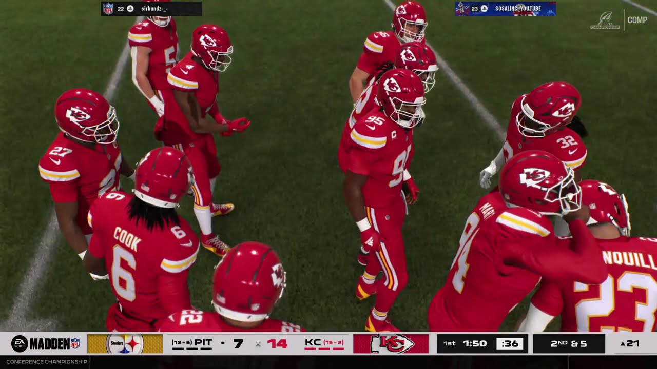MADDEN 26 / FRANCHISE - Chiefs V Steelers CONFERENCE CHAMPIONSHIP (FNL LEAGUE) **SUBSCRIBE**