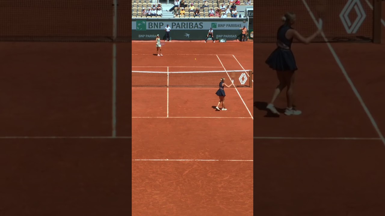 Potapova&rsquo;s incredible reflexes on this point 💪 #RolandGarros #Potapova #Tennis