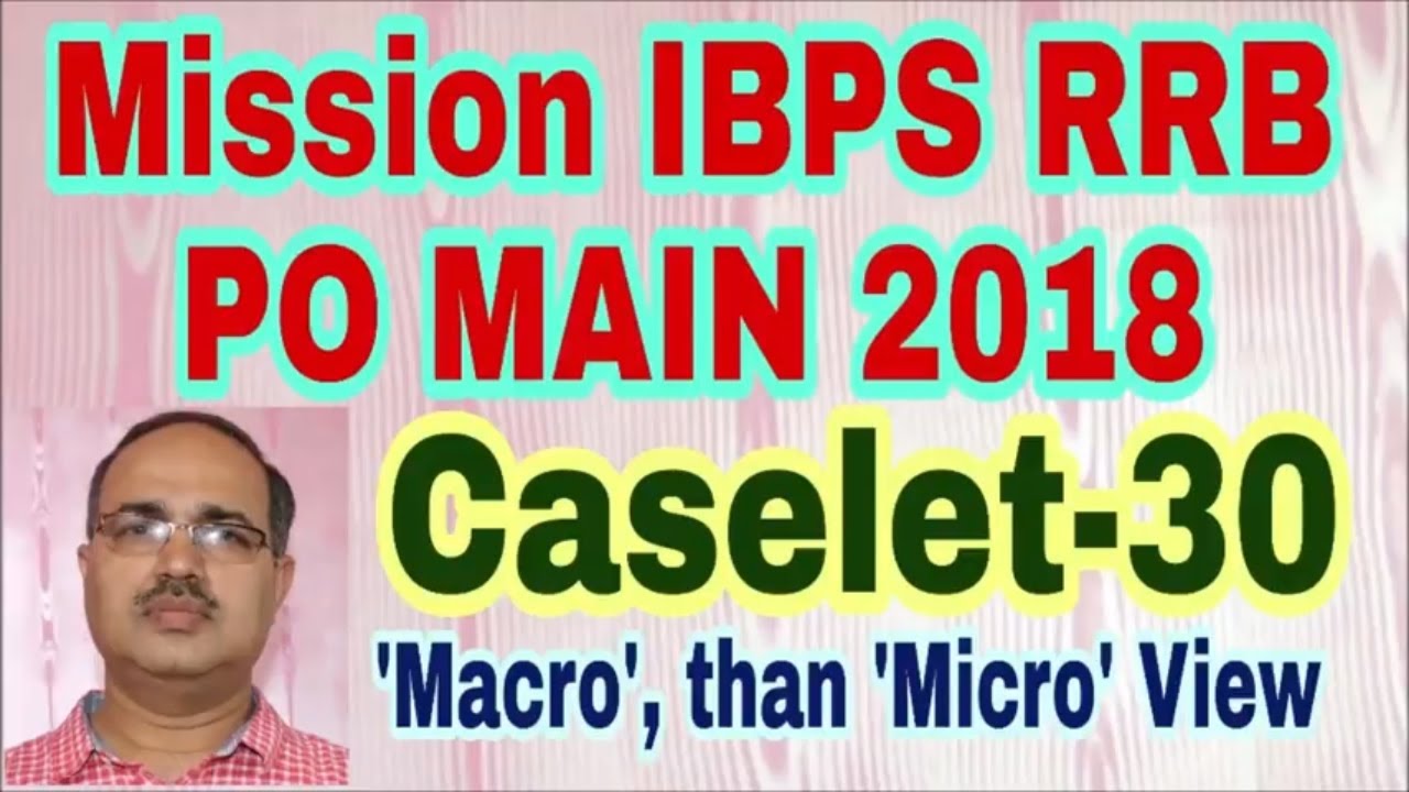 CASELET-30 IBPS RRB PO MAIN Unique Solution #Amar Sir