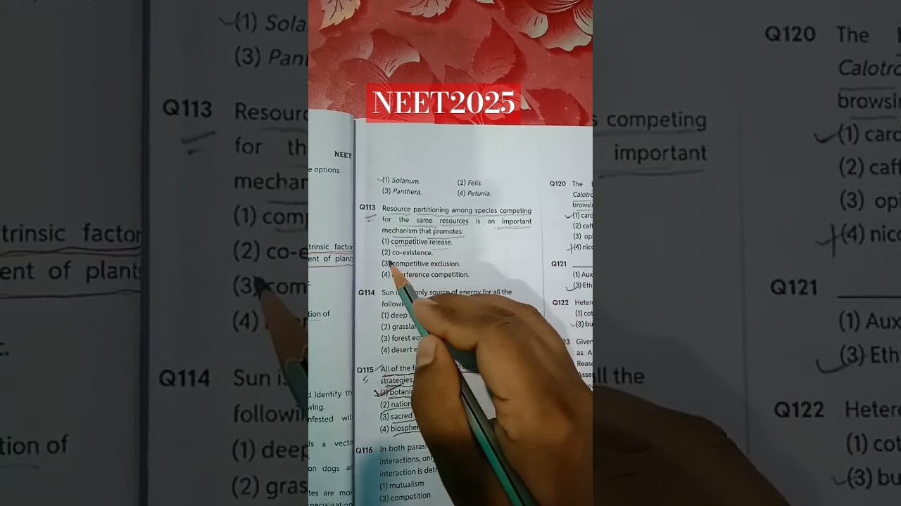 NEET2025 pyqs biology, vvi important 