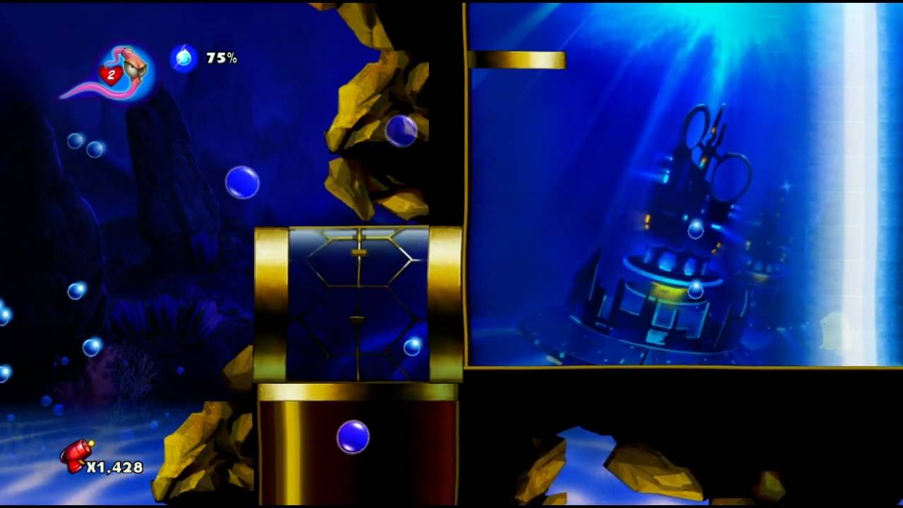 Earthworm Jim HD - Down The Tubes 720p
