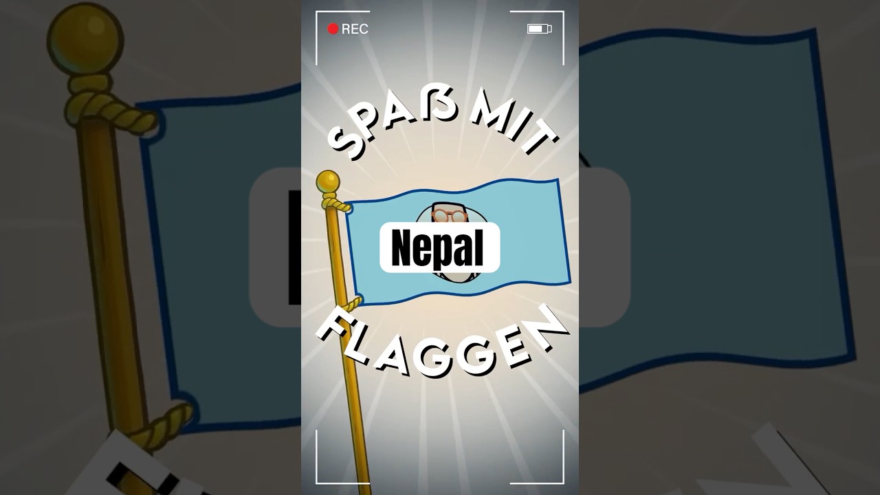 Spa&szlig; mit Flaggen: Nepal #nepal #flags #asia