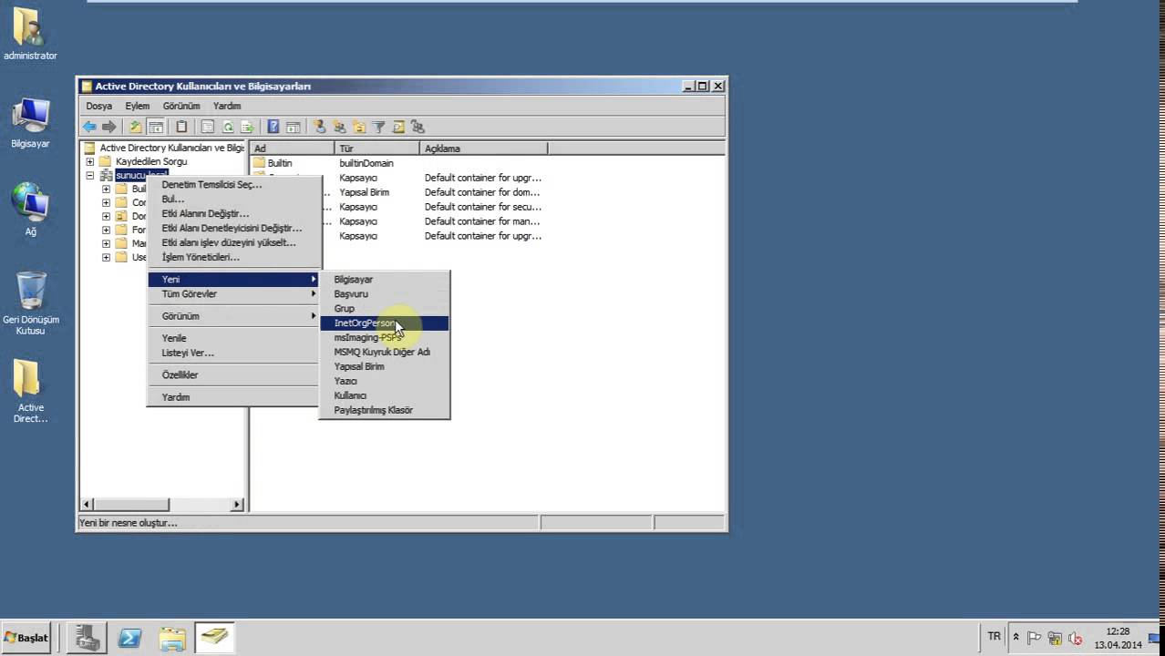 Active Directory de Otomatik Kullanıcı Ekleme - TeknoRehber