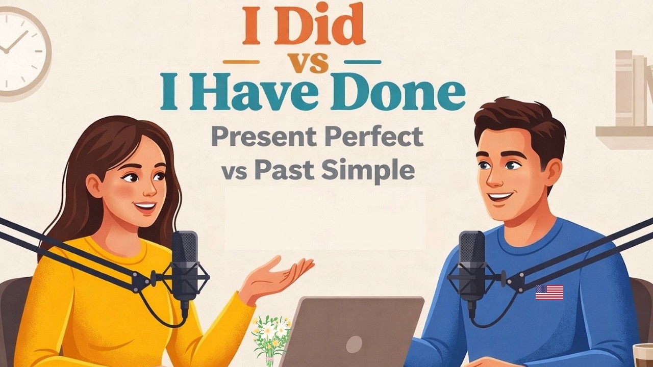 I Did vs I Have Done | Present Perfect vs Past Simple | Slow English Conversation Podcast