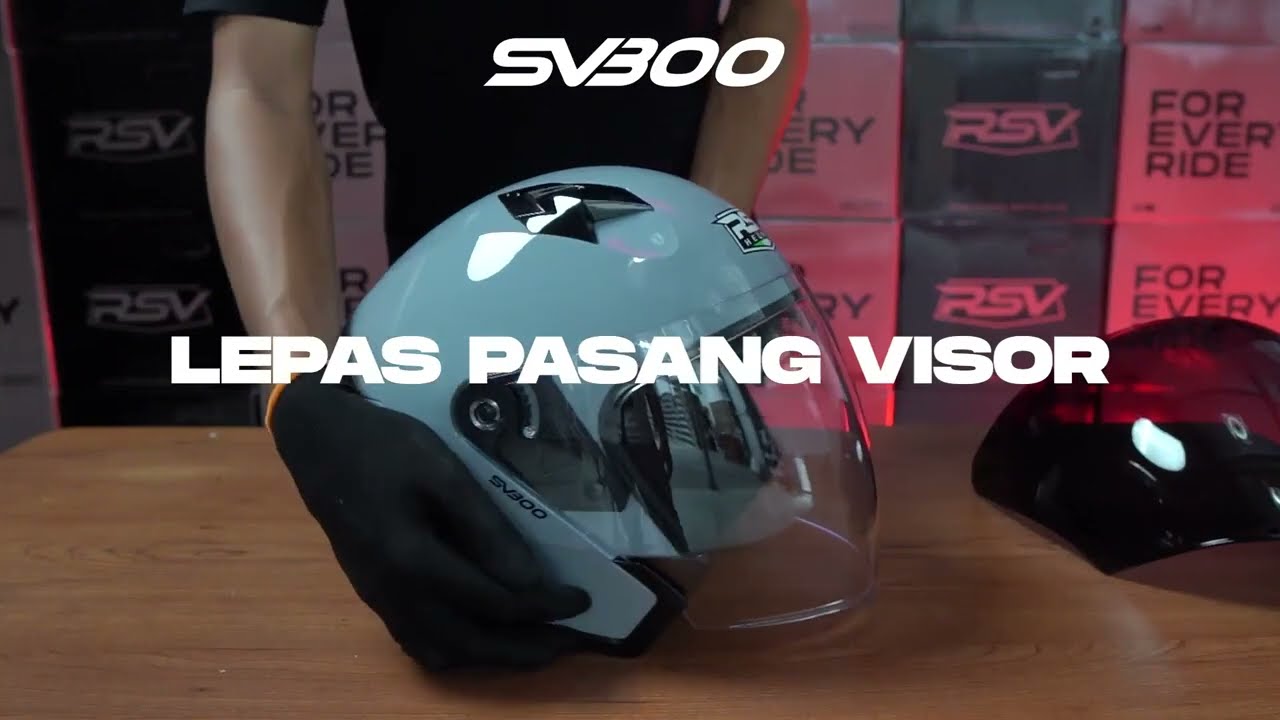 RSV HELMET LEPAS PASANG VISOR SV300 NWT