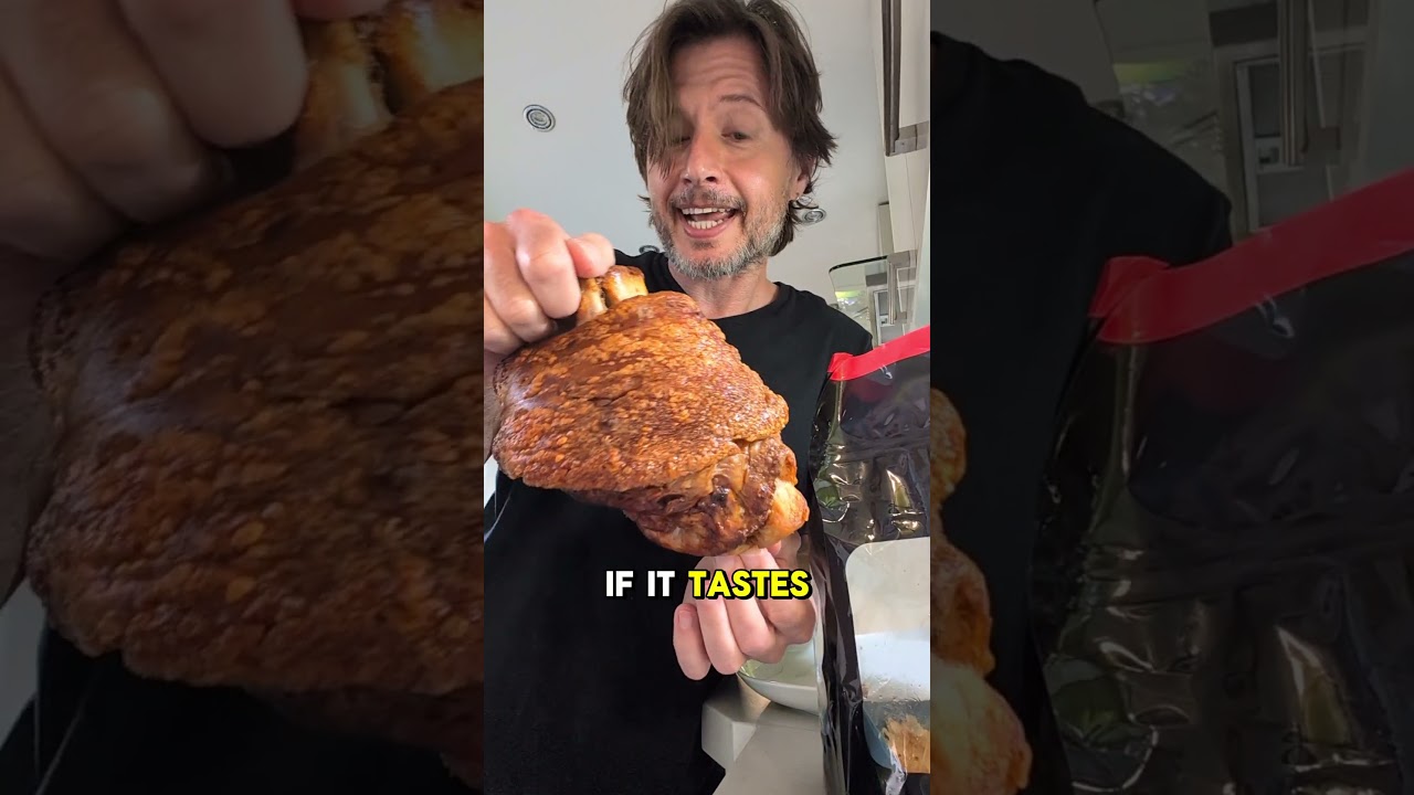 German roast pork knuckle (Schweinshaxe) at Costco! #costco #mukbang #foodreview #expat #costcofinds