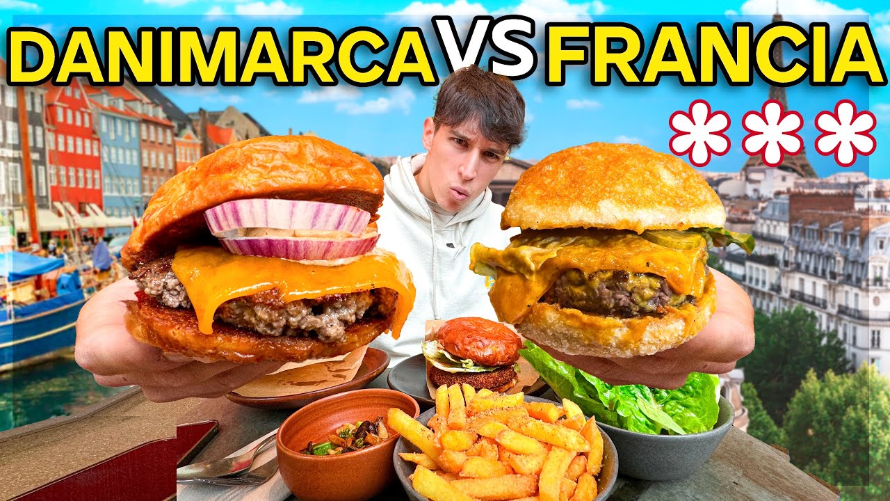 Confronto HAMBURGER di chef STELLATI Michelin PARIGI vs COPENAGHEN!