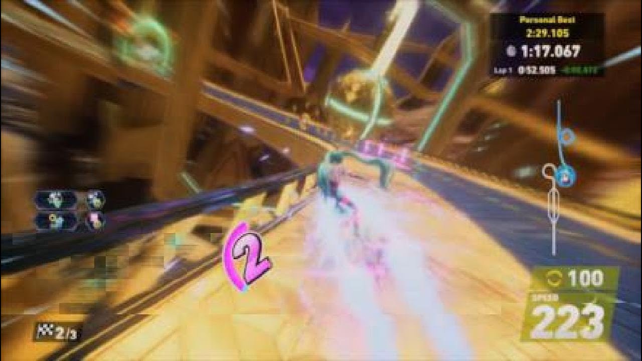 Sonic Racing CrossWorlds |  Time Trials in CrossWorld Tracks #2 (S Rank) | Sonic Speed