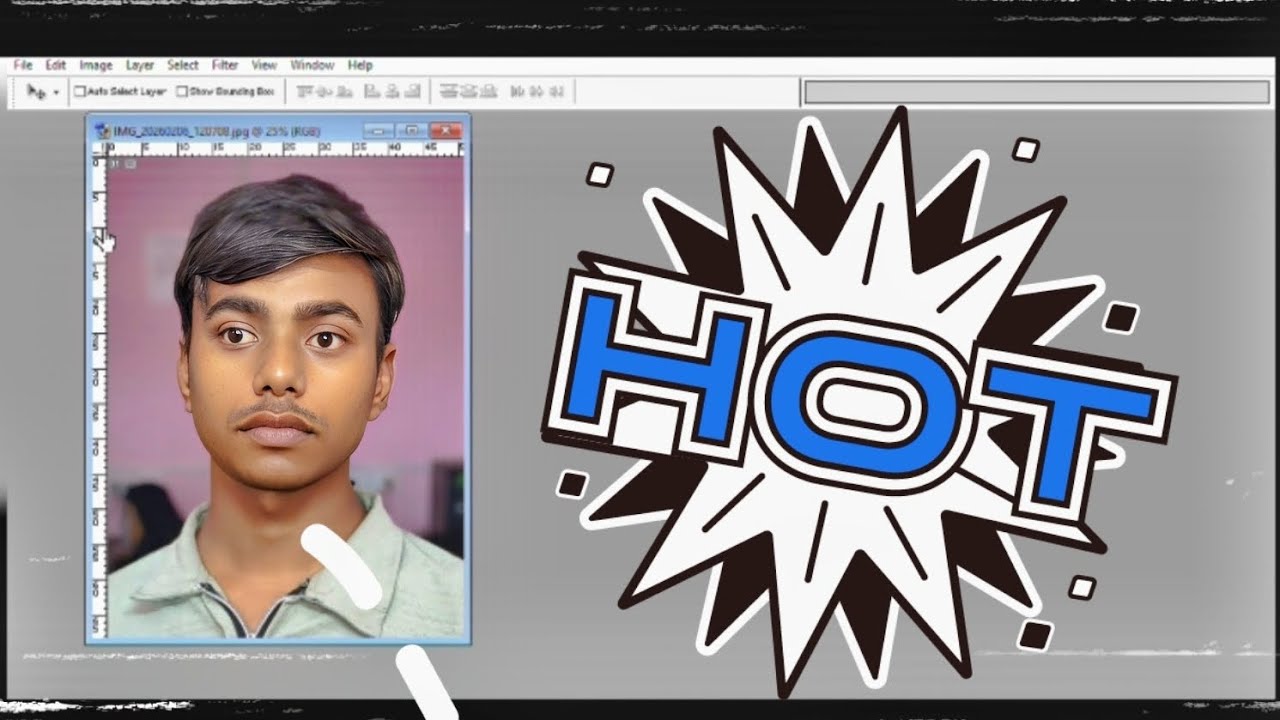 Photoshop me passport size photo कैसे बनाएं Full video|HD Video|New Video.