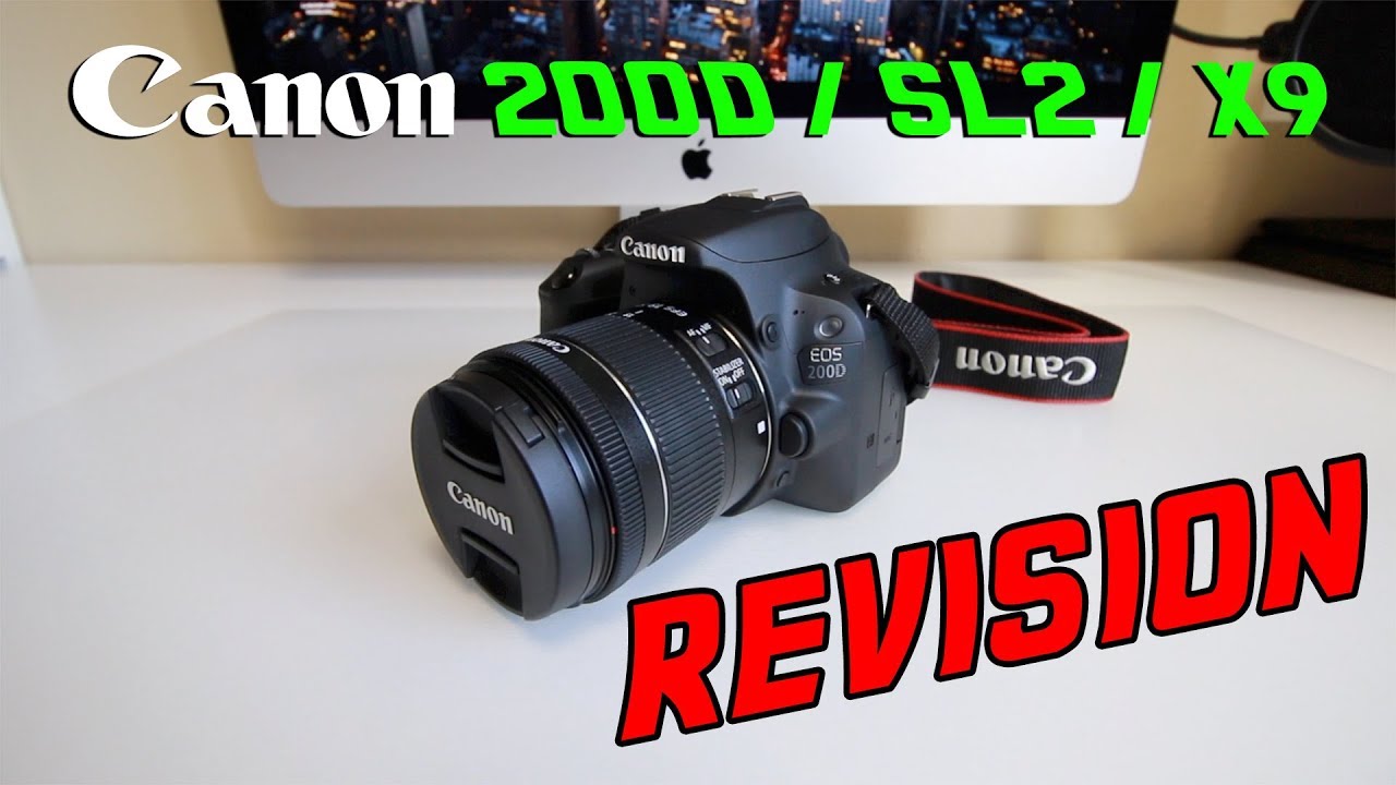Canon 200D / SL2 / X9 | Revisión botones y menús