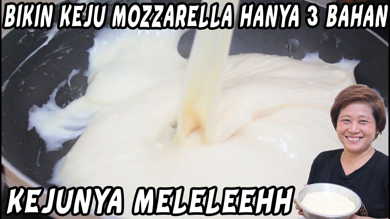Cara Bikin Keju Mozzarella Hanya Pakai 3 Bahan Sangat Simple!!!