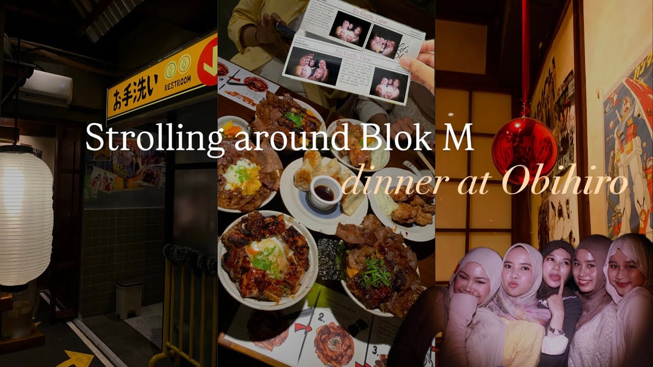 Strolling around Blok M || nunggu 7 jam untuk makan di Obihiro blok m ☺️🫷🏻