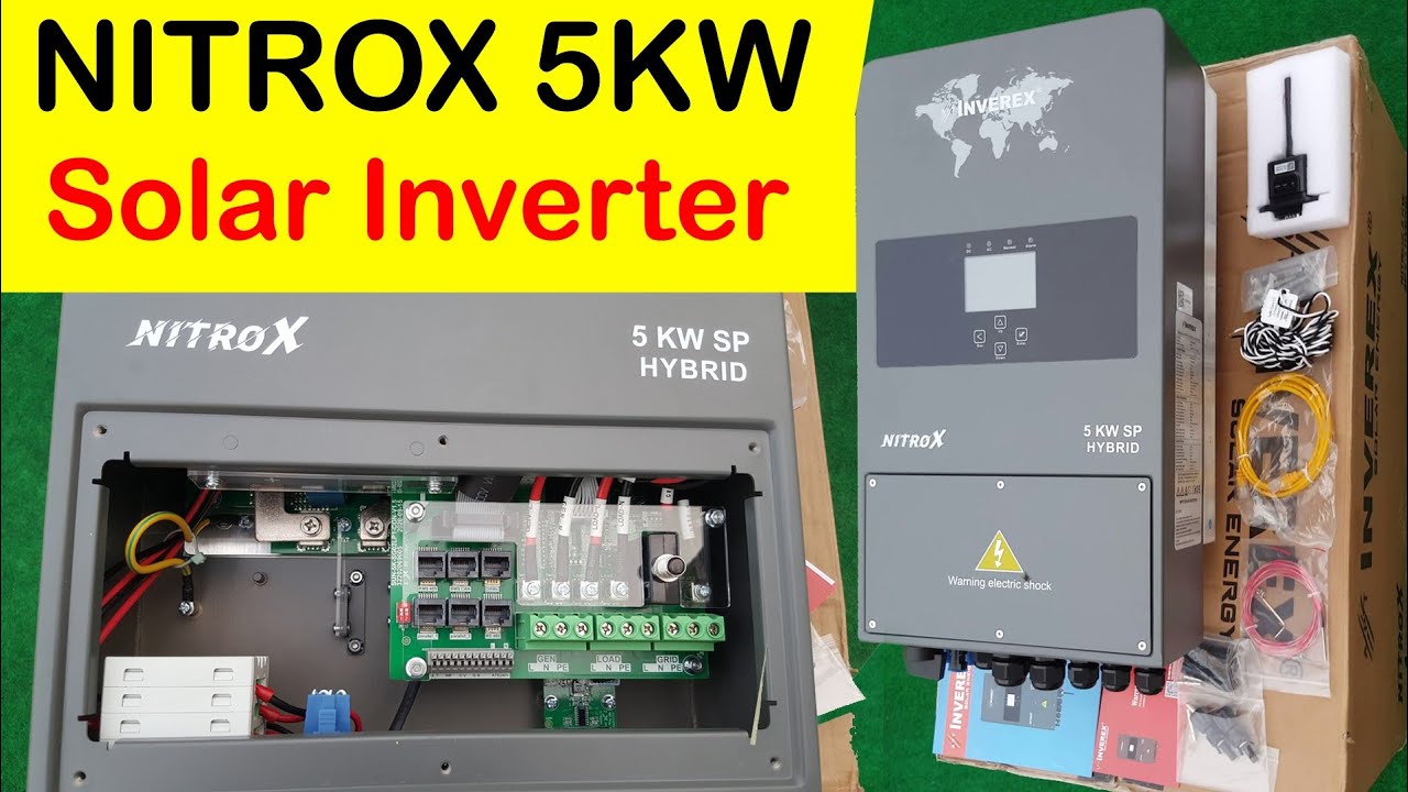 Inverex Nitrox 5KW single phase Hybrid Solar Inverter complete review | Grey Nitrox