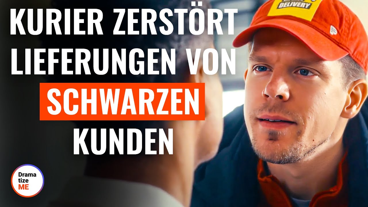 Kurier zerstört Lieferung von schwarzen Kunden | @DramatizeMeDeutsch