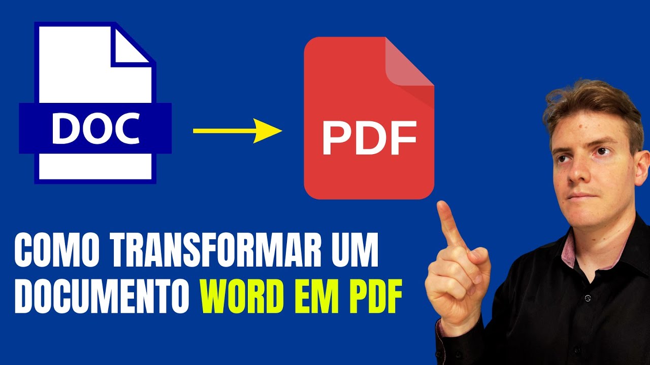 Aprenda a CONVERTER DOCUMENTO WORD para PDF em MENOS de 2 MINUTOS!