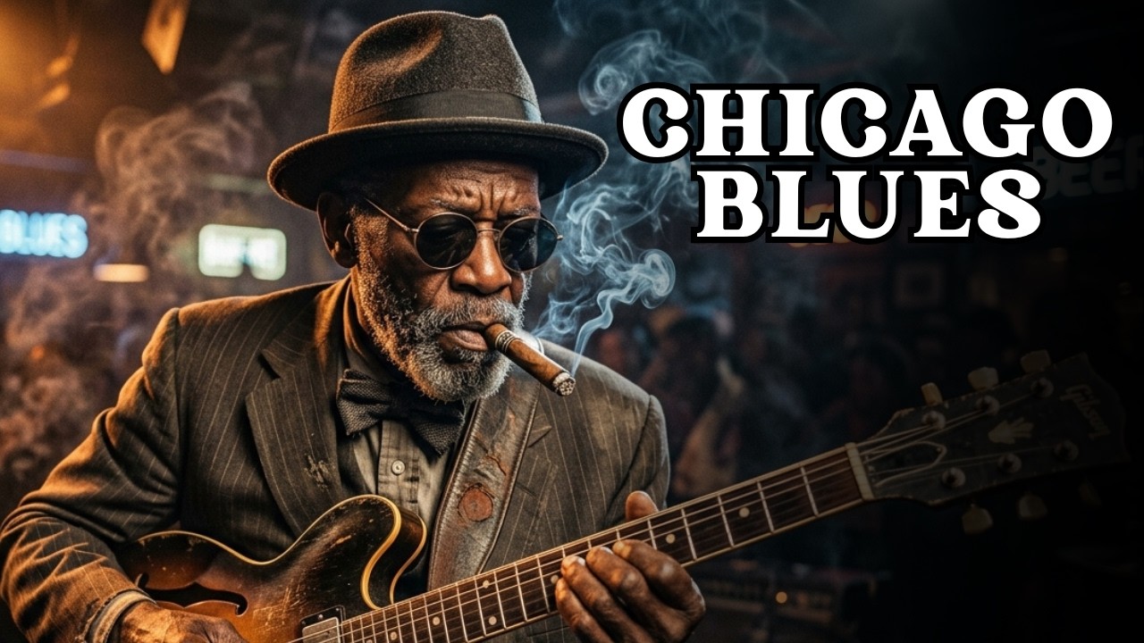 [NO ADS] Relaxing Chicago Blues    Midnight Soulful Guitar Sessions ?? Live