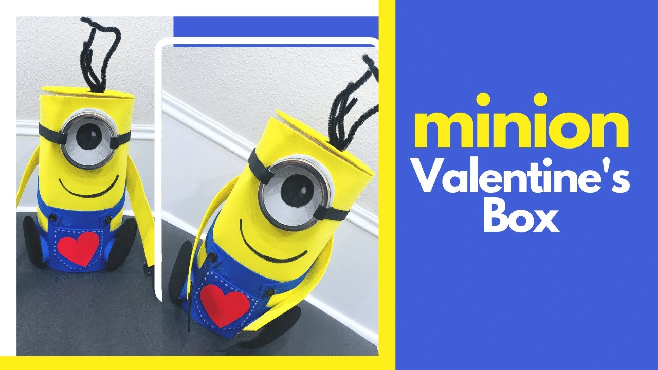 MINION  Valentine Box DIY #valentinebox