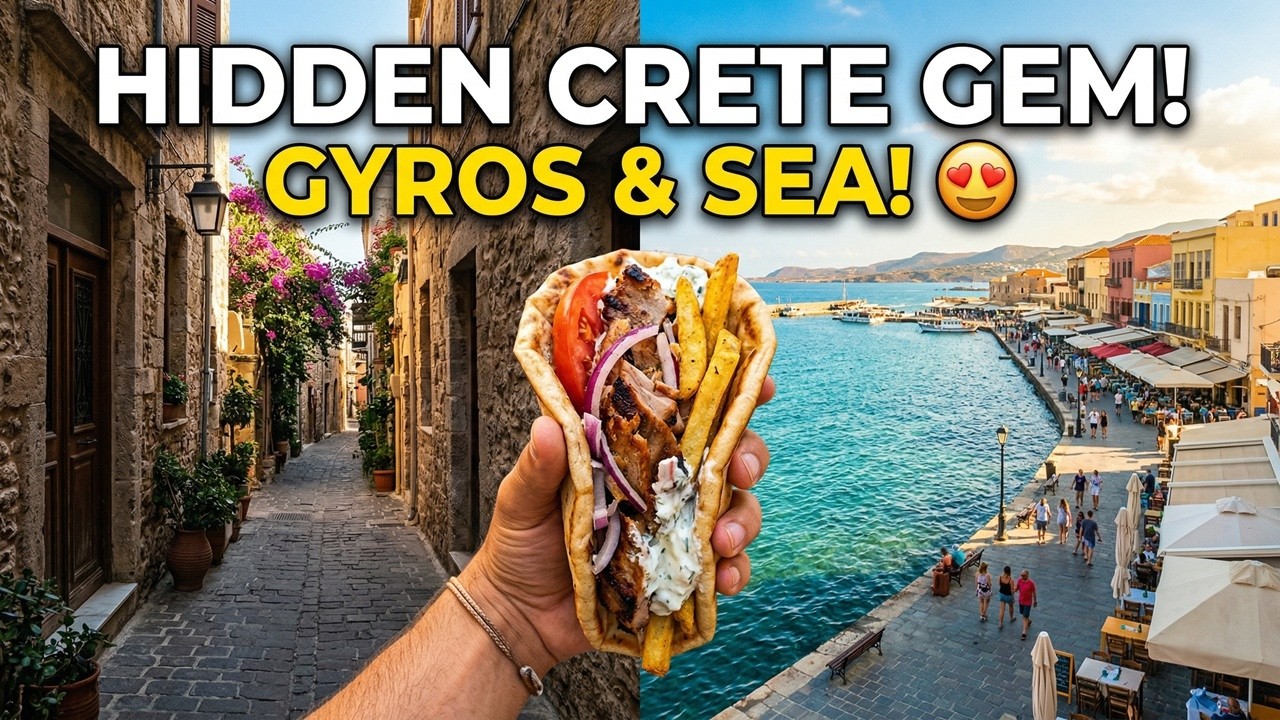 This Day in Chania Has Everything&hellip; Food, Sea & Hidden Beauty | 4K Walk Tour