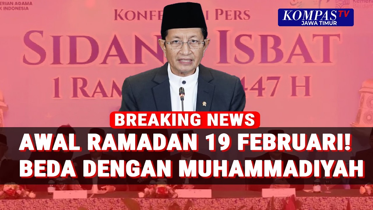 [FULL] Hasil Sidang Isbat Puasa Pemerintah 19 Februari Beda dengan Muhammadiyah 18 Februari?