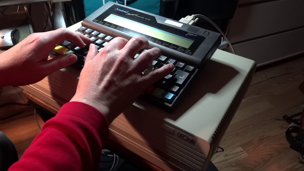 DECtalk DTC01 Demo with Amstrad NC100 Notepad