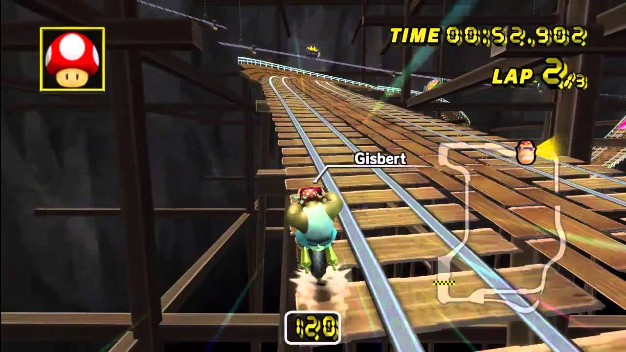 [MKW] TAS Wario's Gold Mine (No-Glitch) 01:49.851