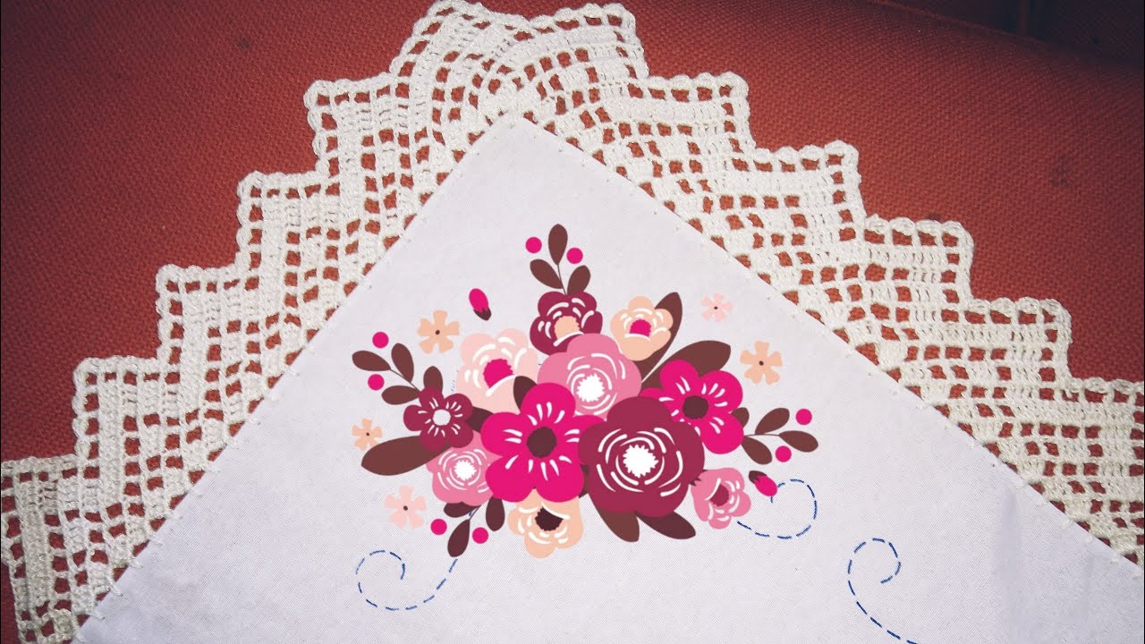 PUNTILLA NUM 510 PARA MANTELES O SERVILLETAS GRANDES#arte #crochet #manualidades #tejidos #parati