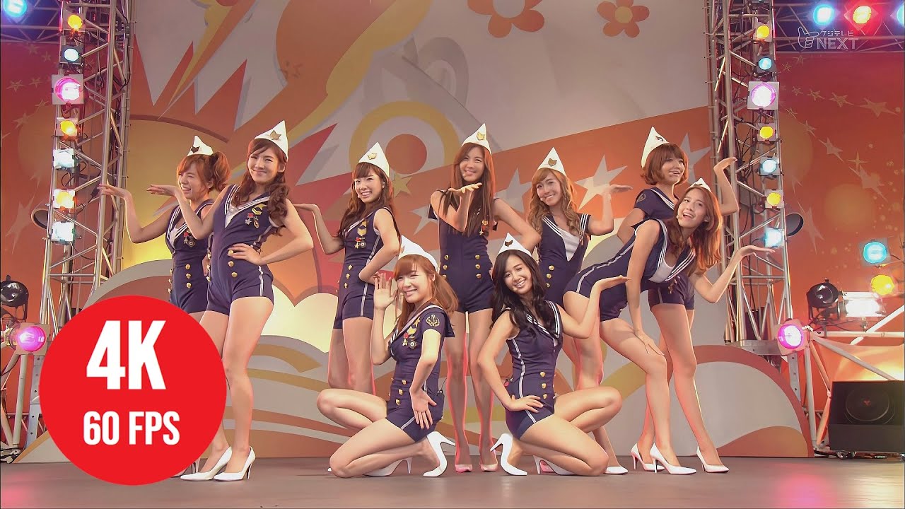 [ 4K LIVE ] Girls' Generation -  Genie + Gee [ 101106 Fuji Next TV (Odaiba Mezamashi Live) ]
