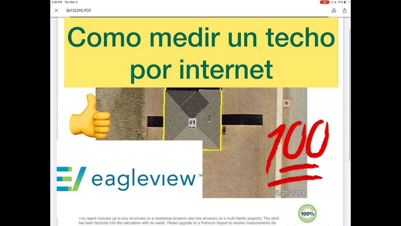 Como usar EagleView para medir techos