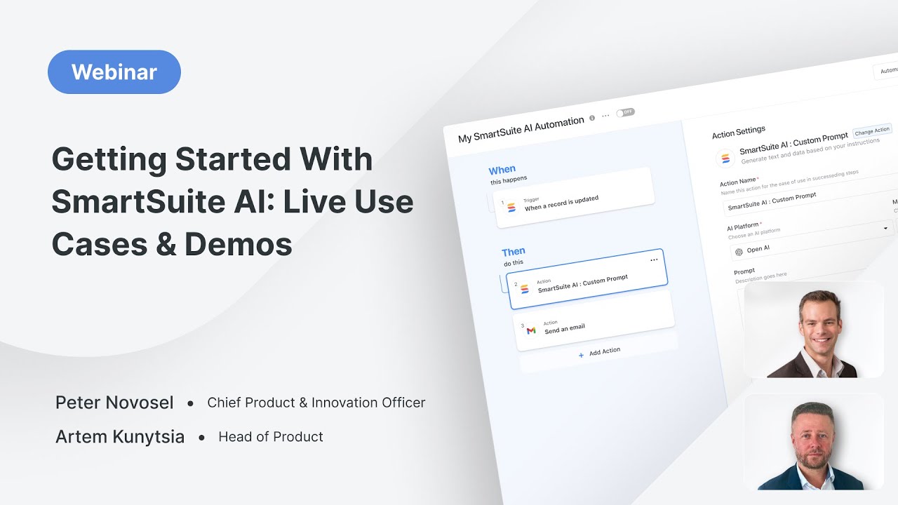 Getting Started with SmartSuite AI: Live Use Cases & Demos