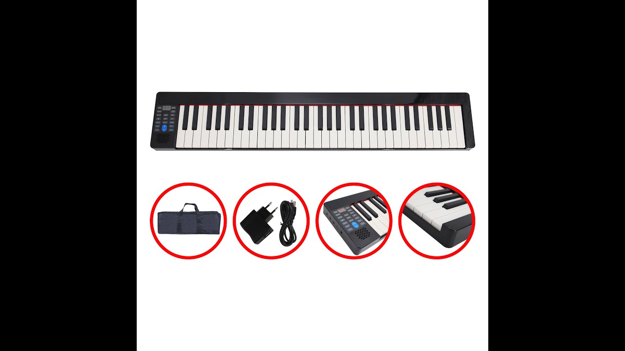 jWIN JTK-6102B Şarjlı Tuş Hassasiyetli 61 Tuşlu Org (Çanta+Pedal+Adaptör)