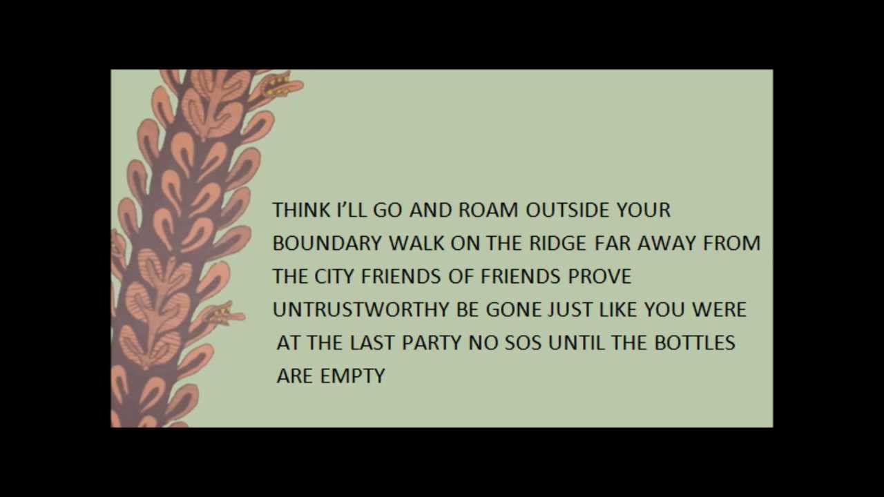 THE STORY SO FAR ROAM LYRICS