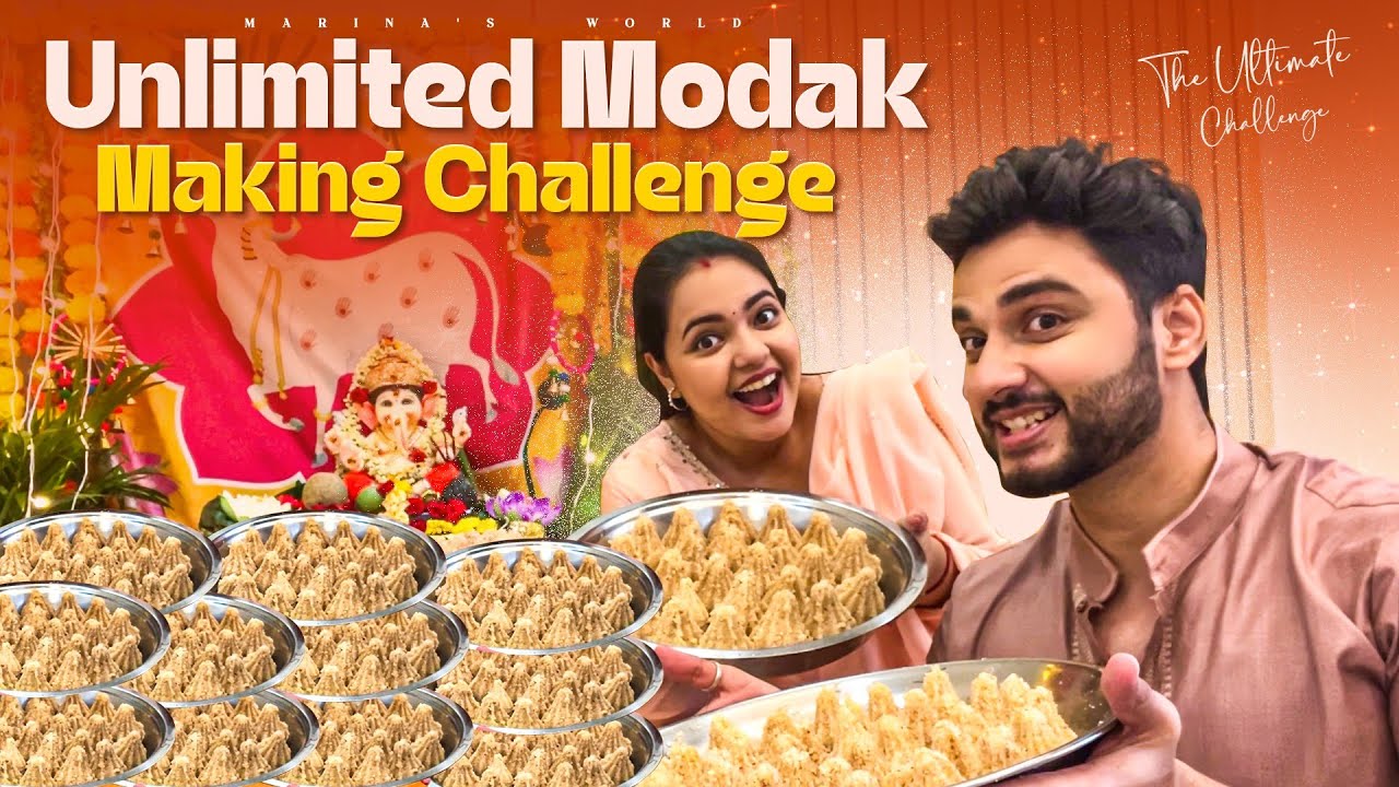 Unlimited Modak Making Challenge | Unexpected Result | Marina’s World