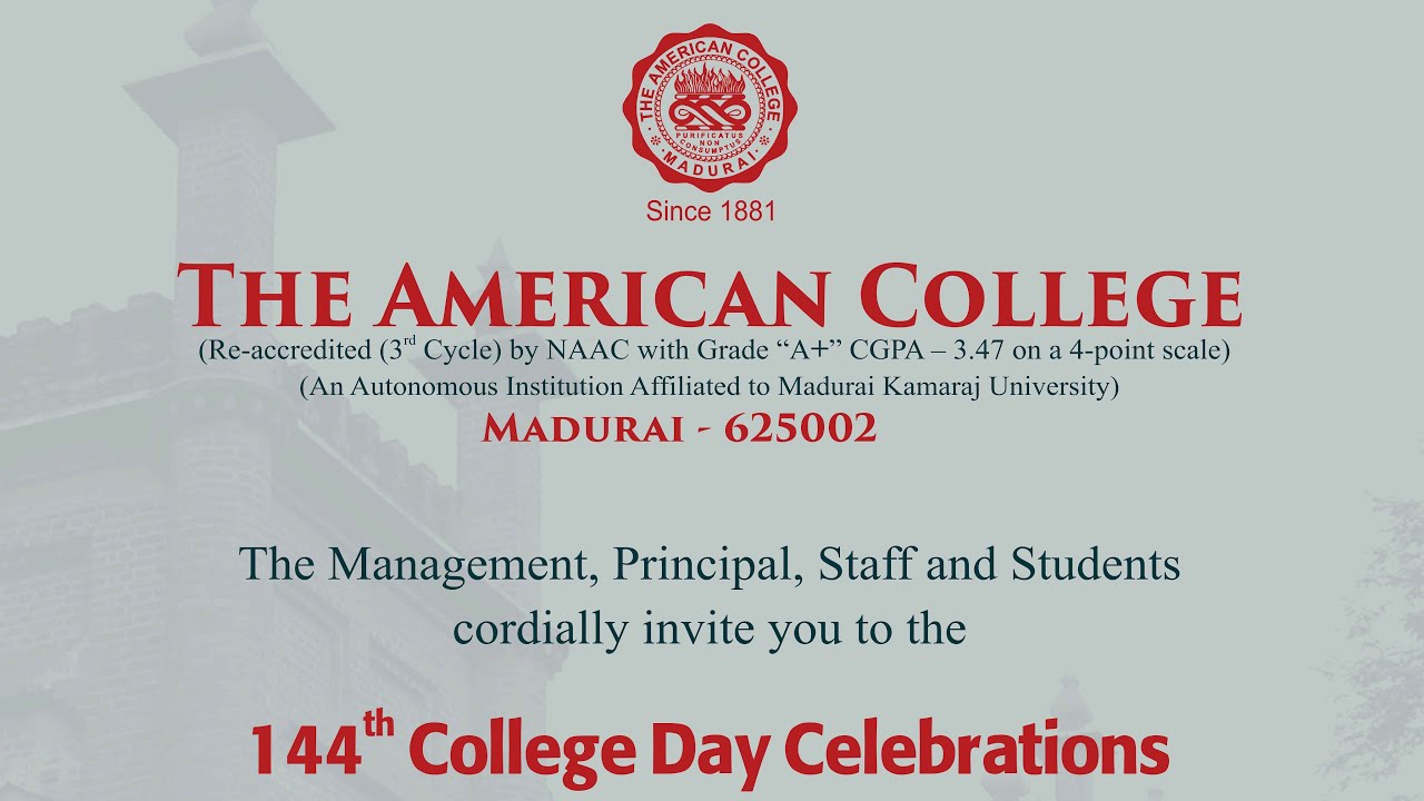 144th College Day | The American College | 07.04.2025