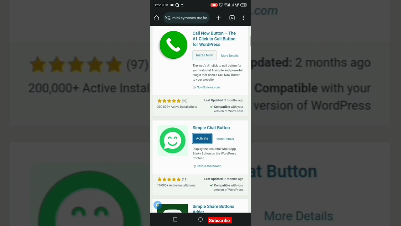 how to add WHATSAPP BUTTON on your WORDPRESS Website.