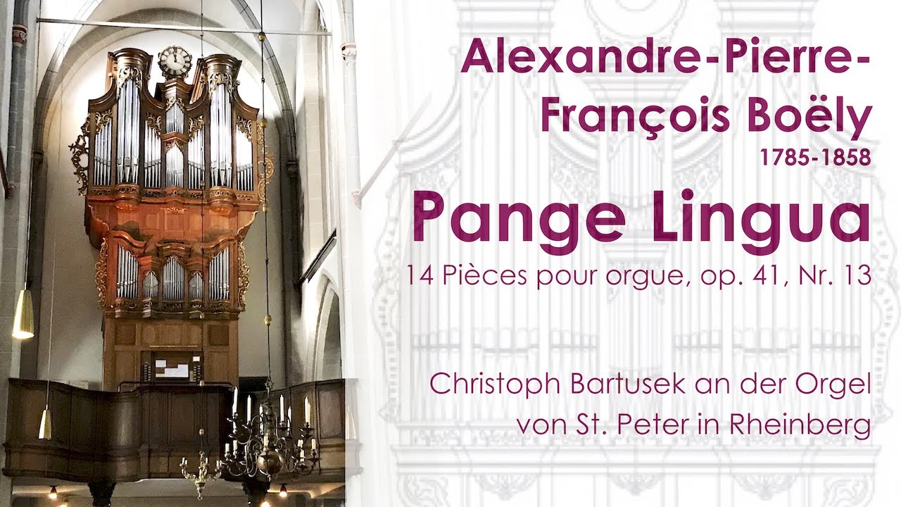 Alexandre-Pierre-François Boëly (1785-1858) | Pange Lingua