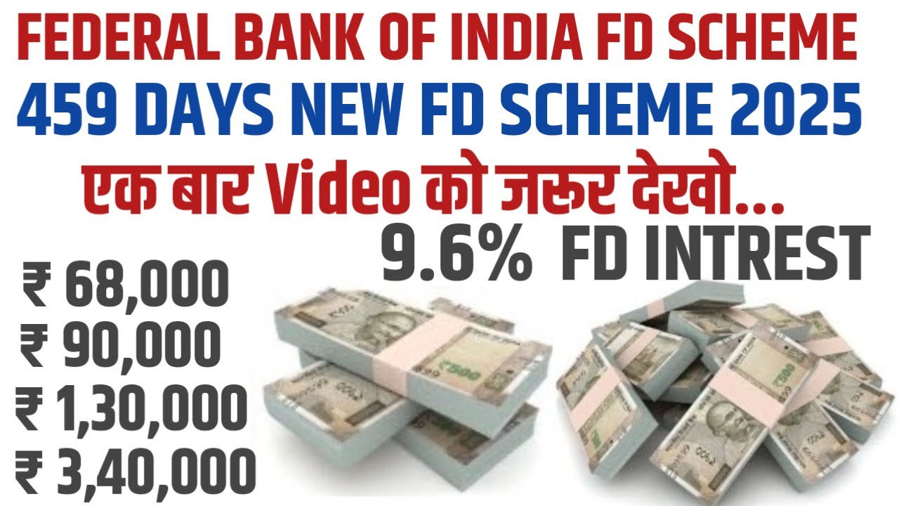 Federal Bank Fixed dposit interest rates||  Get upto 8.0% interest | federal bank fd rates 2025