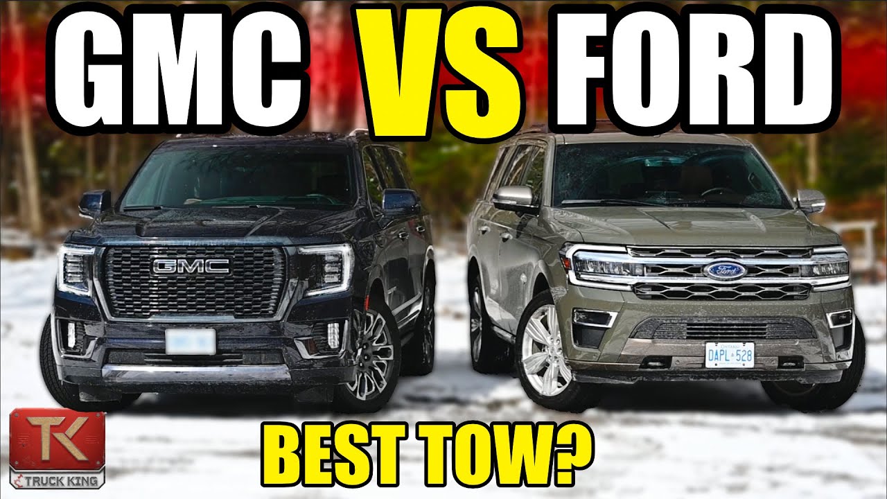 GMC Yukon 2024 против Ford Expedition — буксировка полноразмерных внедорожников!