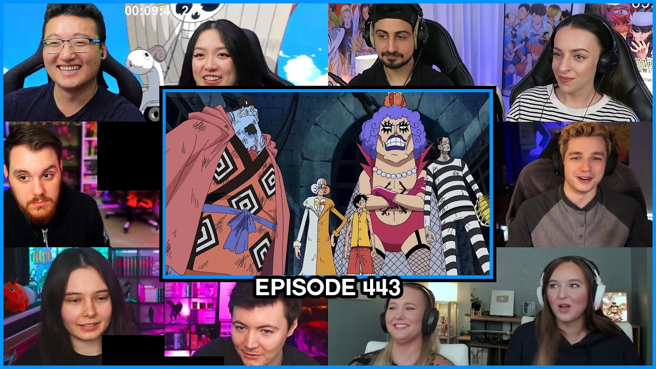 [FULL EPISODE] Luffy teams up with Crocodile and Jimbei | One Piece Ep 443 Reaction Mashup | ワンピース