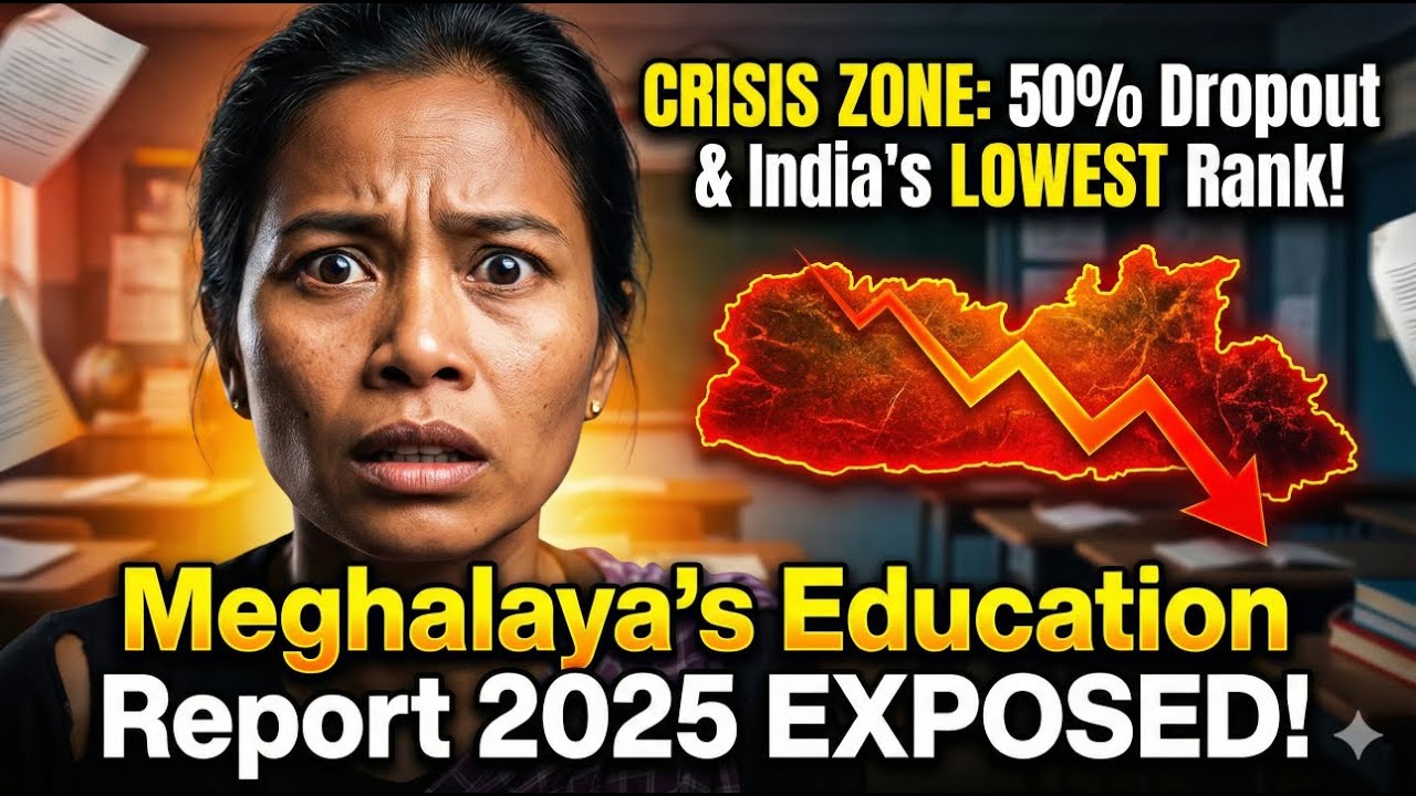 CRISIS ZONE: 50% Dropout & India's LOWEST Rank! Meghalaya's Education Report 2025 EXPOSED!