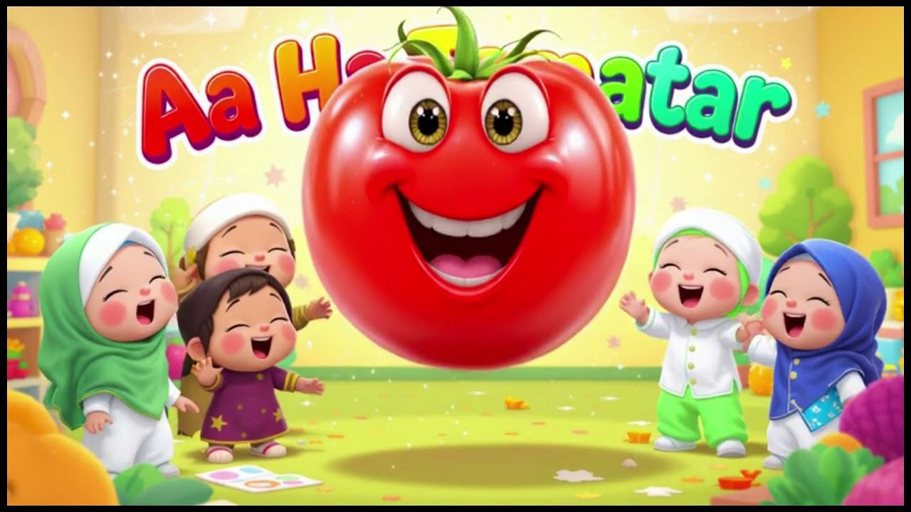 Aa Ha Tamatar Bada Majedar 🍅 | Islamic Kids | Little Noor kids