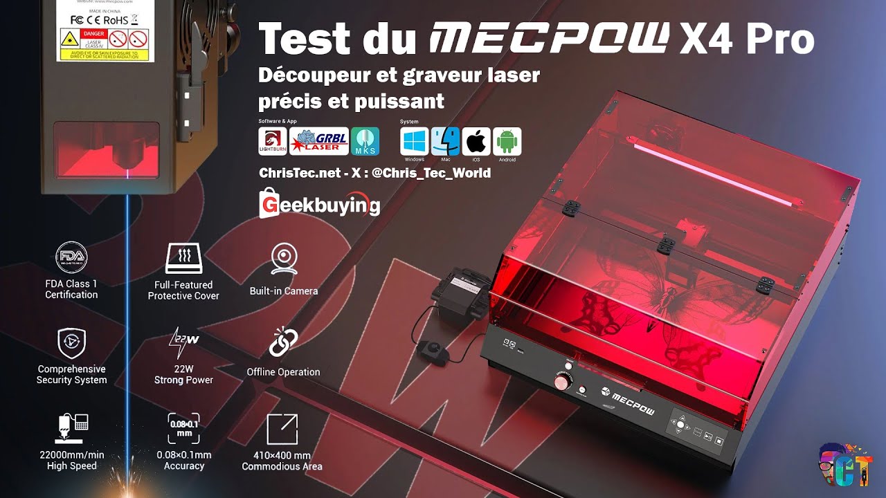 ➡️Test de la machine laser Mecpow X4 Pro 22W - J'ai obtenu des résultats INCROYABLES !