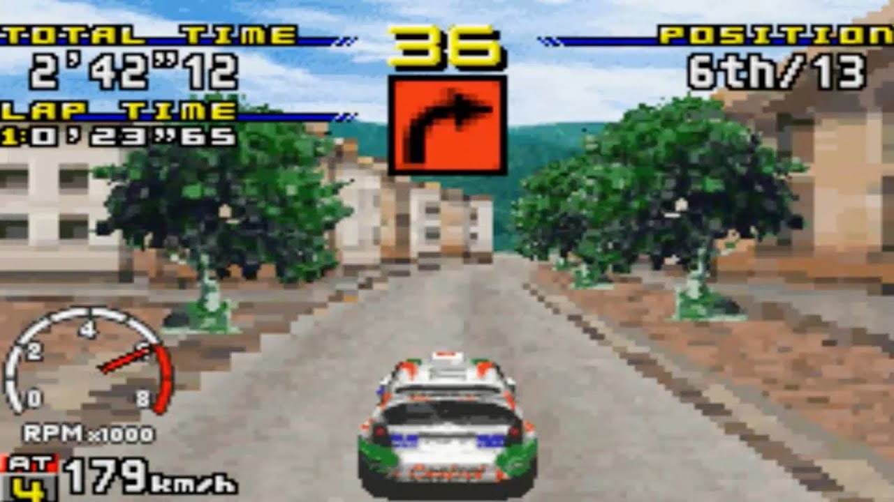Sega Rally Championship (Gameboy Advance Gameplay)