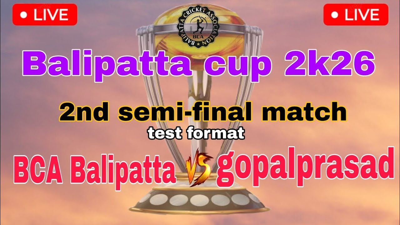 balipatta cup 2k26// 2nd semifinal match //balipatta vs Gopalprasad //#live #cricket #today 