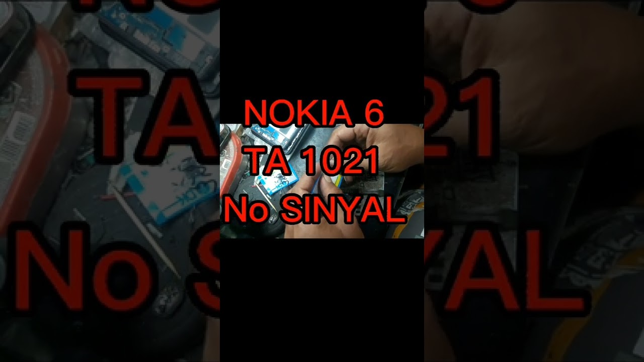 NOKIA 6..TA 1021 Tidak Ada Sinyal,,Ganti Alat Satu ni Ya Luurr