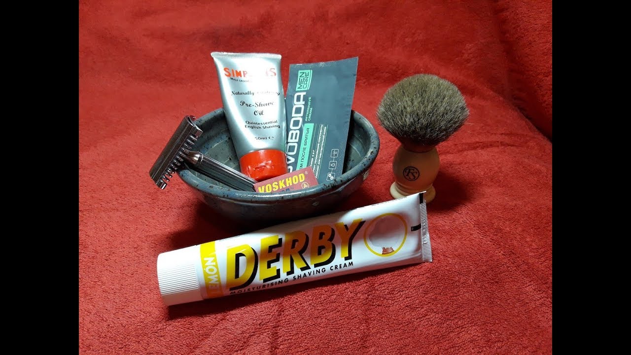 Философское бритье: Fatip, Derby cream, Simpson oil, FS badger, Voskhod Teflon, Свобода после бритья