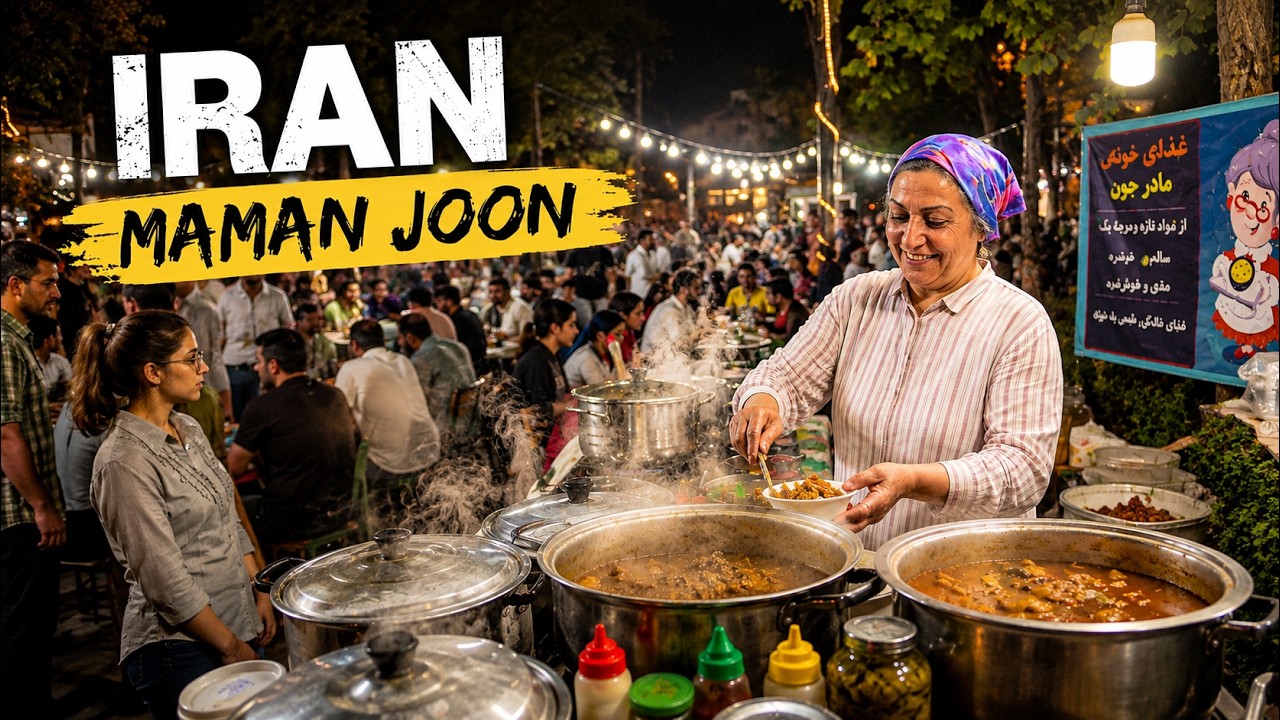 Tehran's Sweet Mother & Her Amazing Street Food! 🇮🇷 Iran's Kindest Woman