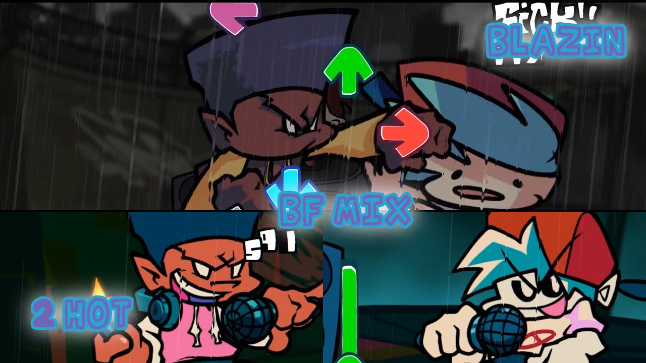 2HOT And Blazin BF MIX!!! [FNF]