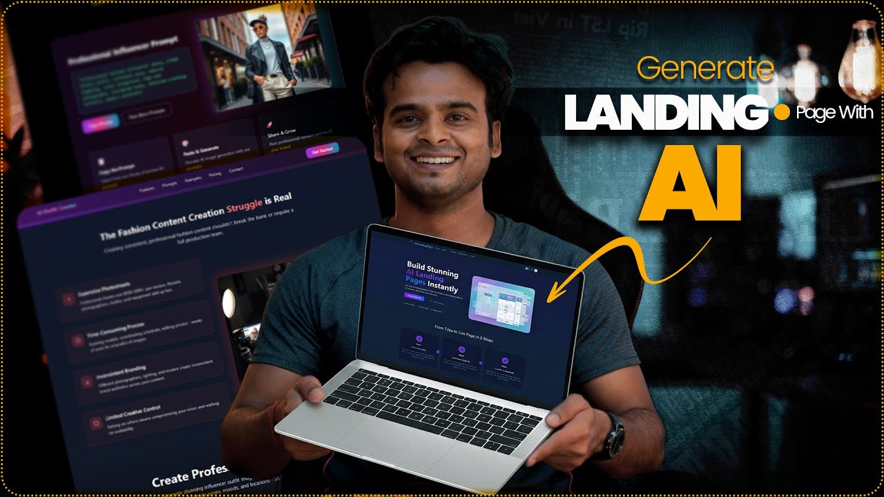 How I Build Landing Page With AI [Free] 2026 | Landing Page Design Tutorial - NO CODE