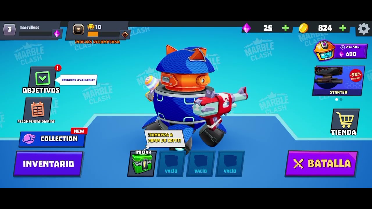 Marble Clash un juego de canicas convertidas en robots !!!  